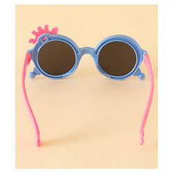 Babyhug Solid Coloured Sunglasses With Crown Applique - Blue