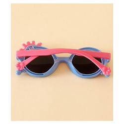 Babyhug Solid Coloured Sunglasses With Crown Applique - Blue