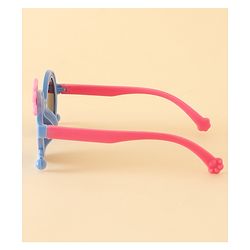 Babyhug Solid Coloured Sunglasses With Crown Applique - Blue