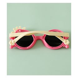 Babyhug Solid Coloured Sunglasses With Crown Applique - Blue