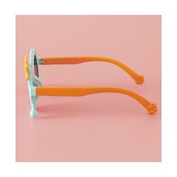Babyhug Solid Coloured Sunglasses With Crown Applique - Blue