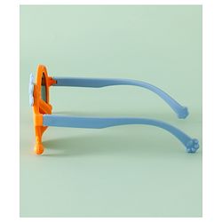 Babyhug Solid Coloured Sunglasses With Crown Applique - Blue