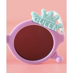 Babyhug Solid Coloured Sunglasses With Crown Applique - Blue