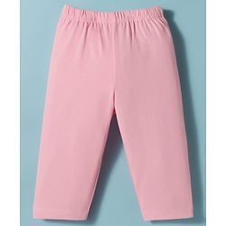 Babyhug Single Jersey Knit Full Sleeves Top & Leggings Set with Stripes - Pink