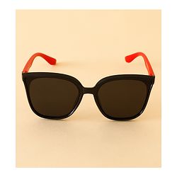 Babyhug TPE Solid Sunglasses For Kids - Black & Red
