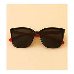 Babyhug TPE Solid Sunglasses For Kids - Black & Red