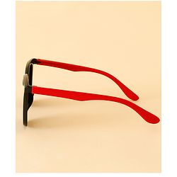 Babyhug TPE Solid Sunglasses For Kids - Black & Red