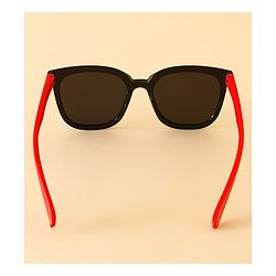 Babyhug TPE Solid Sunglasses For Kids - Black & Red