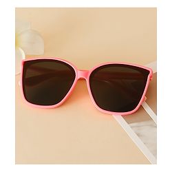 Babyhug TPE Solid Sunglasses For Kids - Black & Red