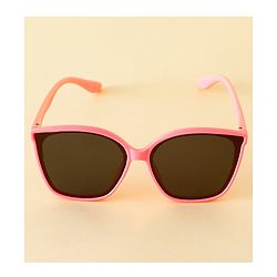 Babyhug TPE Solid Sunglasses For Kids - Black & Red