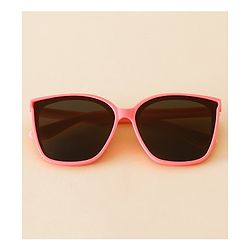 Babyhug TPE Solid Sunglasses For Kids - Black & Red