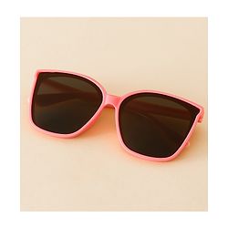 Babyhug TPE Solid Sunglasses For Kids - Black & Red