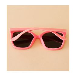 Babyhug TPE Solid Sunglasses For Kids - Black & Red