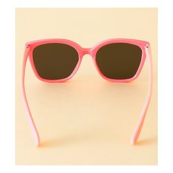 Babyhug TPE Solid Sunglasses For Kids - Black & Red