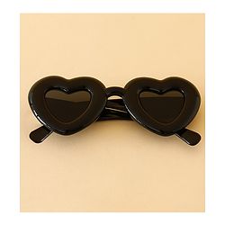 Babyhug TPE Heart Frame Solid Sunglasses - Black