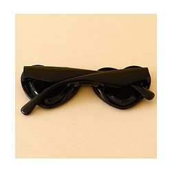 Babyhug TPE Heart Frame Solid Sunglasses - Black