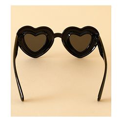 Babyhug TPE Heart Frame Solid Sunglasses - Black