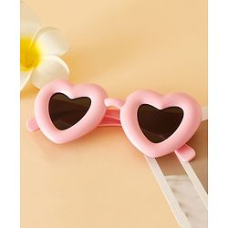 Babyhug TPE Heart Frame Solid Sunglasses - Black