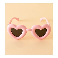 Babyhug TPE Heart Frame Solid Sunglasses - Black