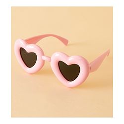 Babyhug TPE Heart Frame Solid Sunglasses - Black