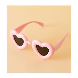 Babyhug TPE Heart Frame Solid Sunglasses - Black