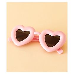 Babyhug TPE Heart Frame Solid Sunglasses - Black