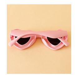Babyhug TPE Heart Frame Solid Sunglasses - Black