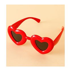 Babyhug TPE Heart Frame Solid Sunglasses - Black