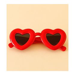Babyhug TPE Heart Frame Solid Sunglasses - Black