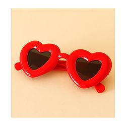 Babyhug TPE Heart Frame Solid Sunglasses - Black