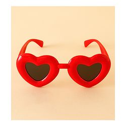 Babyhug TPE Heart Frame Solid Sunglasses - Black