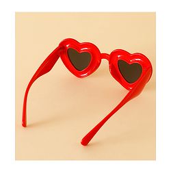 Babyhug TPE Heart Frame Solid Sunglasses - Black