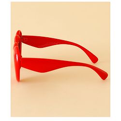 Babyhug TPE Heart Frame Solid Sunglasses - Black