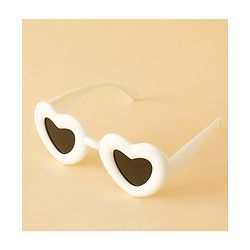 Babyhug TPE Heart Frame Solid Sunglasses - Black