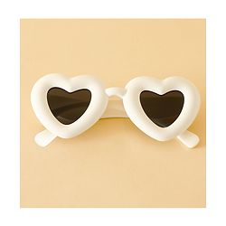 Babyhug TPE Heart Frame Solid Sunglasses - Black
