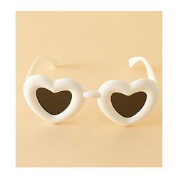 Babyhug TPE Heart Frame Solid Sunglasses - Black