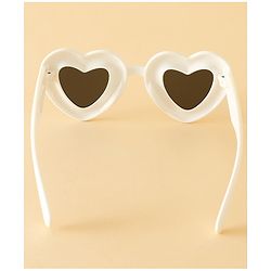 Babyhug TPE Heart Frame Solid Sunglasses - Black