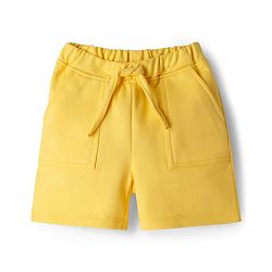 Babyhug Single Jersey Knit Half Sleeves T-Shirt & Shorts Set with Dino Print - Yellow