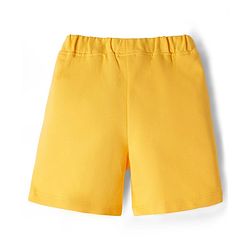 Babyhug Single Jersey Knit Half Sleeves T-Shirt & Shorts Set with Adventure Print - Blue & Yellow