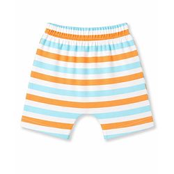 Babyhug Half Sleeves Cotton Knit Bear Print T-Shirts & Shorts Night Suit - Multicolour