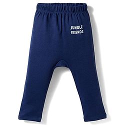 Babyhug Interlock Knit Full Length Striped & Animal Printed Diaper Leggings Pack of 3 - Multicolor
