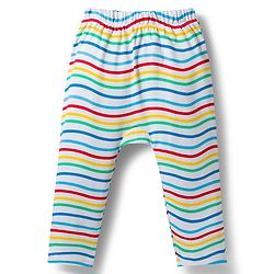 Babyhug Interlock Knit Full Length Sea Life Printed Diaper Leggings Pack Of 3 - Multicolour