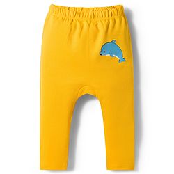 Babyhug Interlock Knit Full Length Sea Life Printed Diaper Leggings Pack Of 3 - Multicolour
