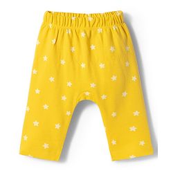 Babyhug Cotton Knit Full Length  Diaper Leggings With Taxi Print Pack of 3 - Multicolor