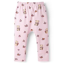 Babyhug Interlock Knit Full Length Printed Diaper Leggings Pack of 3 - Multicolor