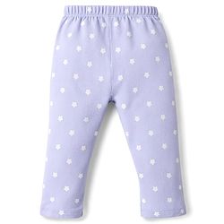 Babyhug Interlock Knit Full Length Star & Ice Cream Printed Diaper Leggings Pack of 3 - Multicolor