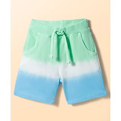 Babyhug Single Jersey Knit Half Sleeves T-Shirt & Shorts Set with Hawaii Print - Multicolor