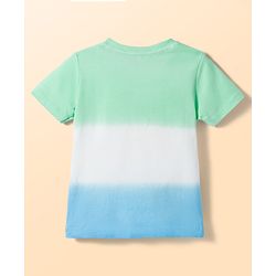 Babyhug Single Jersey Knit Half Sleeves T-Shirt & Shorts Set with Hawaii Print - Multicolor
