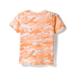 Babyhug Single Jersey Knit Half Sleeves T-Shirt & Shorts Co-ord  Set With Dino Print - Orange