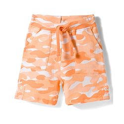 Babyhug Single Jersey Knit Half Sleeves T-Shirt & Shorts Co-ord  Set With Dino Print - Orange